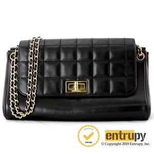 Chanel Flap Black Chocolate Bar Shoulder Bag